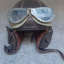 CASQUE GUENEAU DE PILOTE FRANCAIS 1939-1940 ORIGINAL AVIATEUR WW2