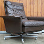 Fauteuil Relax Cuir Hans Kaufeld Lounge en Vintage