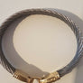 Bracelet FORCE 10 by FRED PARIS en or 18 carats et câble acie