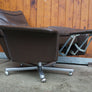 Fauteuil Relax Cuir Hans Kaufeld Lounge en Vintage