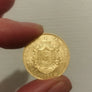 Ancienne pièce de 50 francs Napoléon en or massif