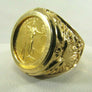 Rare bague anneau chiffre romain homme 1986