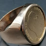 Bague massive en or 18 carats de 10 francs Napoléon III