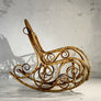 FAUTEUIL ROCKING-CHAIR ART-DECOR 1950 MODERNISTE