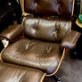 Rare Lounge Chair & ottoman Charles & Ray Eames Design Herman Miller Vers 1970