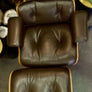 Rare Lounge Chair & ottoman Charles & Ray Eames Design Herman Miller Vers 1970