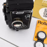Appareil photo argentique Rolleiflex 3,5F TLR avec objectif planaire 75 mm f/3,5