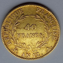 Pièce de 40 Francs or française de 1803
