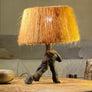 Lampe de table tripode brutaliste années 1970