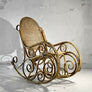 FAUTEUIL ROCKING-CHAIR ART-DECOR 1950 MODERNISTE