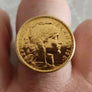 Bague Chevalière or 18 carats Marianne 20 Francs