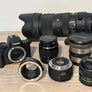 Ensemble complet Canon M50 avec 5 objectifs