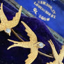 Magnifique Broche divine victorienne en or 18 carats sertie de diamants hirondelles en vol