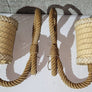Paire d'appliques vintage Audoux Minet, design mid-century du XXe siècle