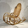 FAUTEUIL ROCKING-CHAIR ART-DECOR 1950 MODERNISTE