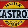 Ancienne plaque émaillée CASTROL Huile Moteurs pneu automobile garage