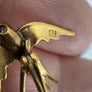 Magnifique Broche divine victorienne en or 18 carats sertie de diamants hirondelles en vol