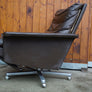 Fauteuil Relax Cuir Hans Kaufeld Lounge en Vintage