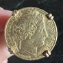 Bague en or jaune 18 carats  10 francs Or 1850