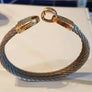 Bracelet FORCE 10 by FRED PARIS en or 18 carats et câble acie